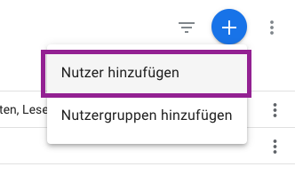 Google Analytics Nutzer hinzufügen