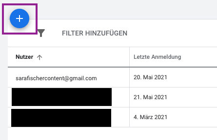 Nutzer hinzufügen Google Ads Google Ads Nutzer hinzufügen