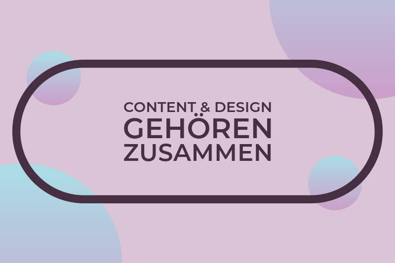 Content bestimmt Design